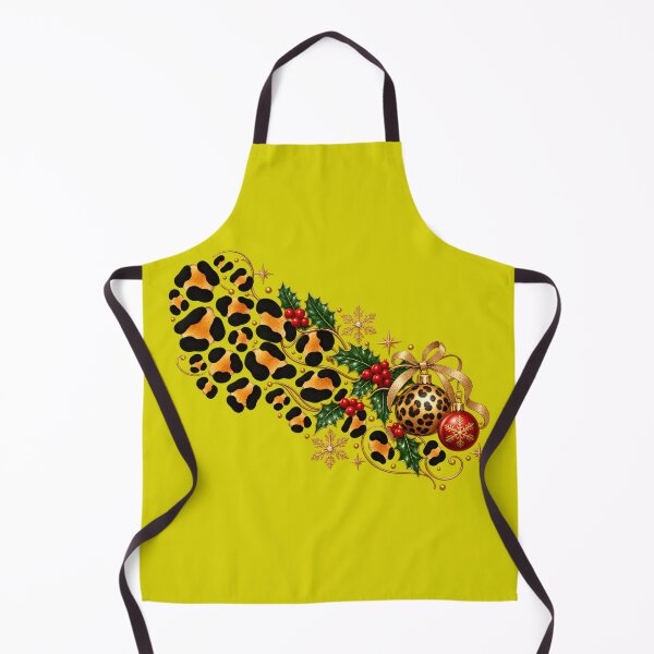 Item preview, Leopard Print Christmas Holiday Corner PNG designed and sold by annenambiro.