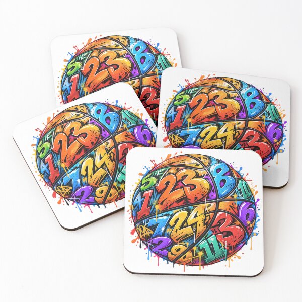 Item preview, Basketball Numbers Colorful Street Hoops Design designed and sold by RDproject.