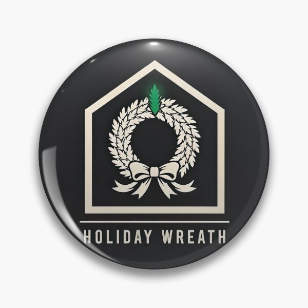 Item preview, Vintage Holiday Wreath Crest Emblem Logo Illustration Vector designed and sold by Shutter-Dragon.