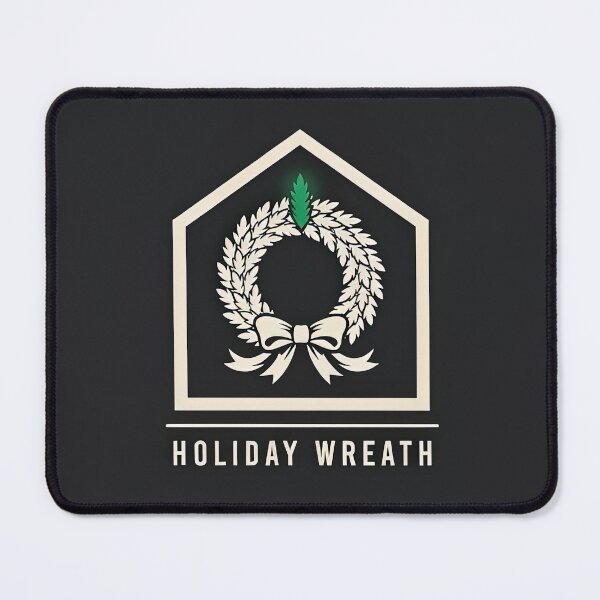 Item preview, Vintage Holiday Wreath Crest Emblem Logo Illustration Vector designed and sold by Shutter-Dragon.