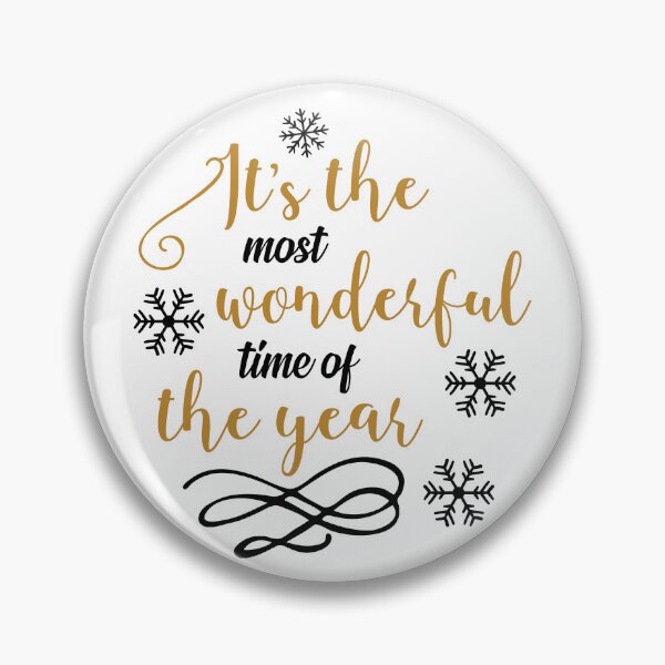 Item preview, It’s the Most Wonderful Time of the Year Christmas Quote designed and sold by FuzionRaptor.