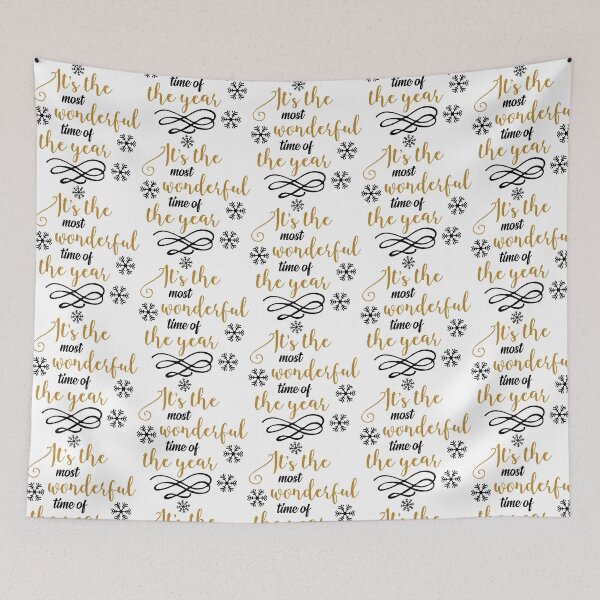 Item preview, It’s the Most Wonderful Time of the Year Christmas Quote designed and sold by FuzionRaptor.