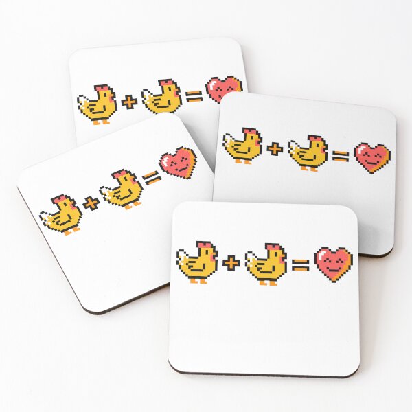 Item preview, 8-Bit Chicken Math: The Formula for Love designed and sold by artistastshirt.