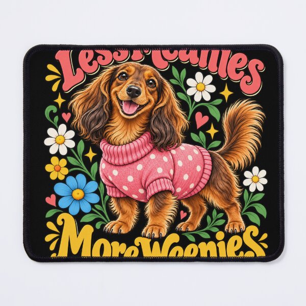 Item preview, Less Meanies More Weenies Funny Dachshund Wiener Dog Lover T-Shirt designed and sold by Trendably.