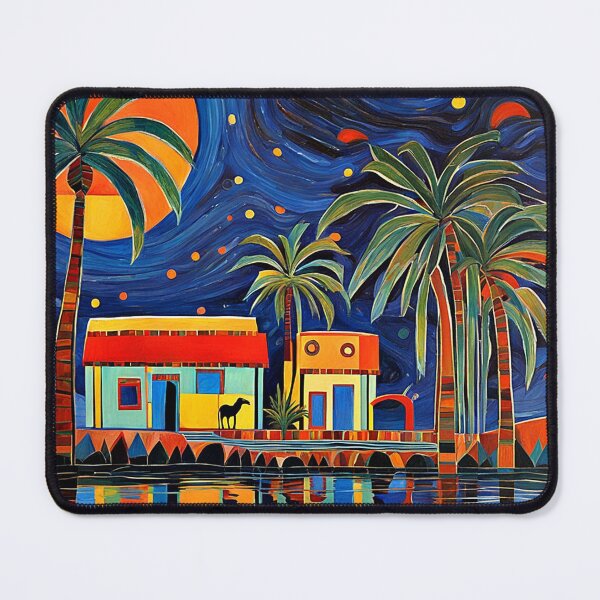 Item preview, Dusk at the oasis designed and sold by George Hutton Hunter.