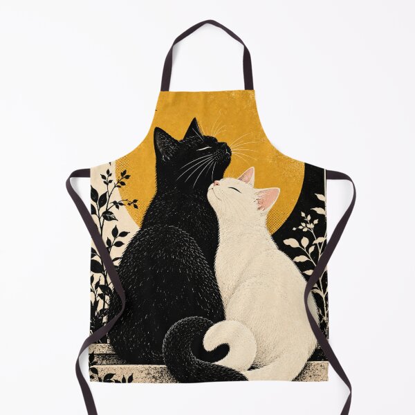 Item preview, Yin Yang Cats | Black and White Love, Harmony Art designed and sold by AbstractAuraArt.