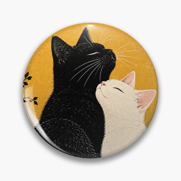 Item preview, Yin Yang Cats | Black and White Love, Harmony Art designed and sold by AbstractAuraArt.