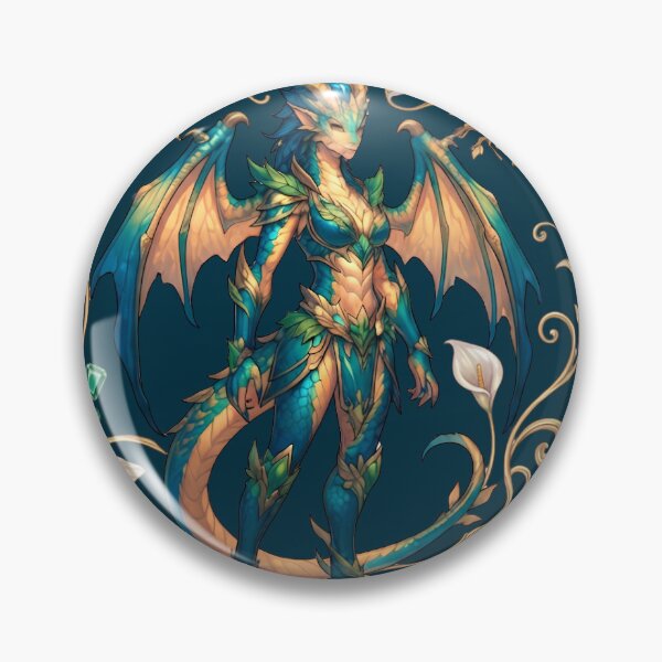Item preview, Emerald Dragon Empress Seamless Pattern Artwork designed and sold by Ammeluk.