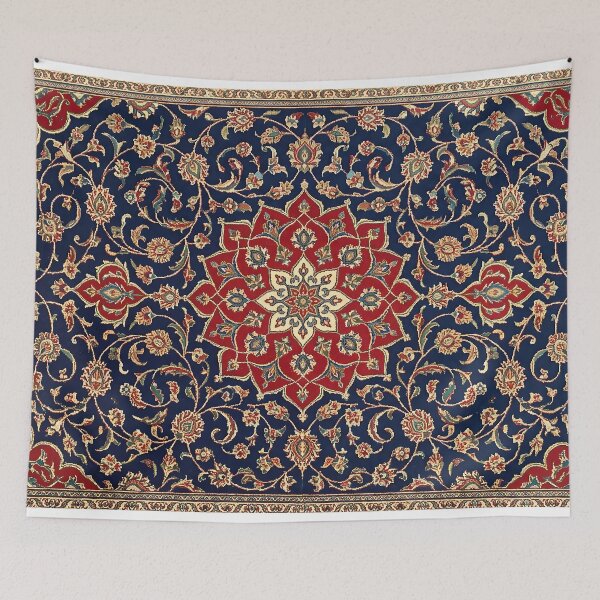 Item preview, Persian Carpet Traditional Ornamental Pattern Iranian Rug Oriental Art designed and sold by yousefi.