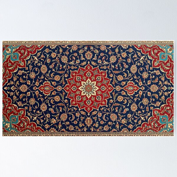 Item preview, Persian Carpet Traditional Ornamental Pattern Iranian Rug Oriental Art designed and sold by yousefi.