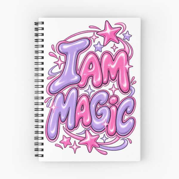 Item preview, I Am Magic Pink Purple Lettering designed and sold by SayMaria.