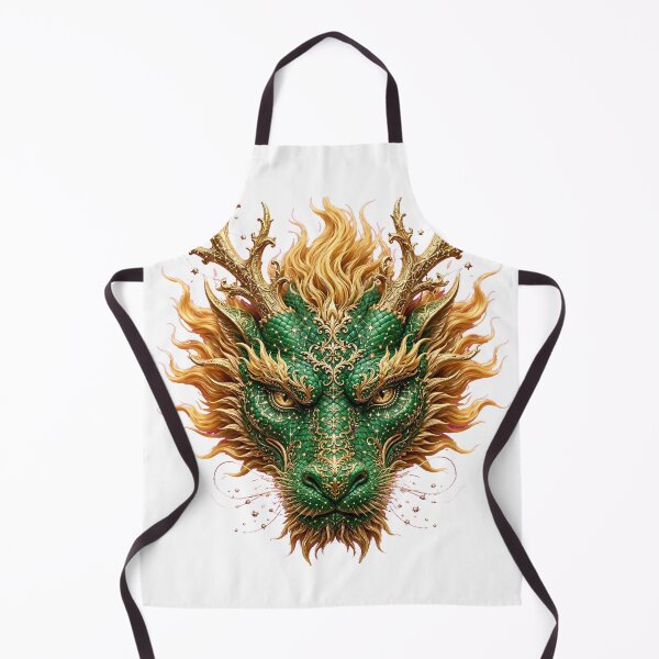 Item preview, Emerald Celestial Dragon Emperor of Stars Fantasy Epic Art designed and sold by  One City Two Children Studio.