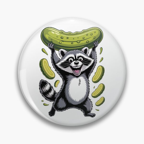 Item preview, Raccoon Holding a Giant Pickle designed and sold by jkrphoto.