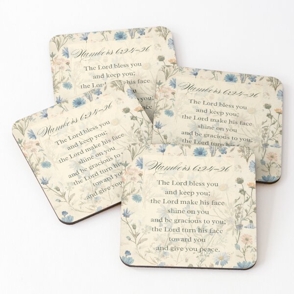 Item preview, The Lord Bless You and Keep You | Numbers 6:24–26 Floral Scripture designed and sold by Our Bible Journey.