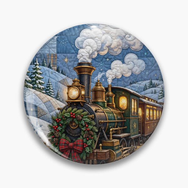 Item preview, Vintage Steam Train Christmas Throw Blanket designed and sold by Bluntees .