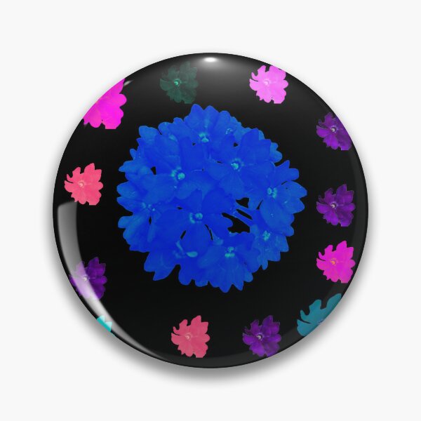 Item preview, Electric Neon Floral Sphere - Glowing Pop Art Flowers designed and sold by BalkanBloomArt.