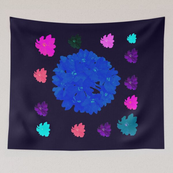 Item preview, Electric Neon Floral Sphere - Glowing Pop Art Flowers designed and sold by BalkanBloomArt.
