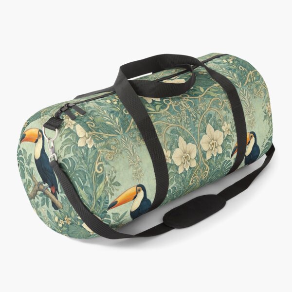 Item preview, Toucan bird Fresco beautiful pattern ornate art after William Morris vintage design beautiful tropical animal series designed and sold by Vintage Designs +.