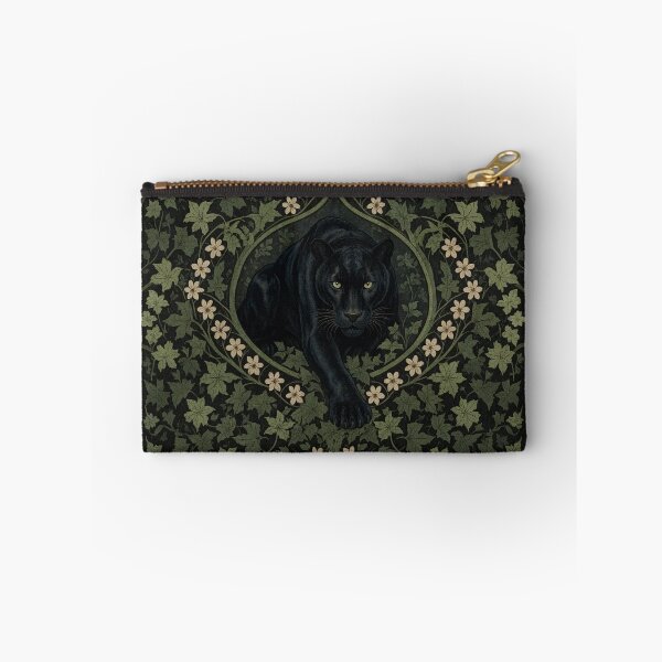 Item preview, Panther big cat Fresco beautiful pattern ornate art after William Morris vintage design beautiful tropical animal series designed and sold by Vintage Designs +.
