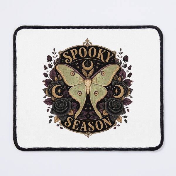Item preview, Spooky Season Vintage Lunar Moth And Dark Florals Art designed and sold by Créative touche .