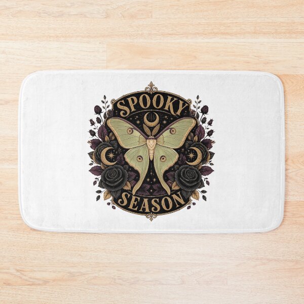 Item preview, Spooky Season Vintage Lunar Moth And Dark Florals Art designed and sold by Créative touche .