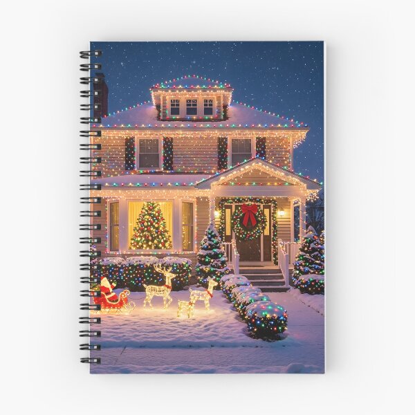 Item preview, Nostalgic Christmas House at Night designed and sold by Sybille-Yates.