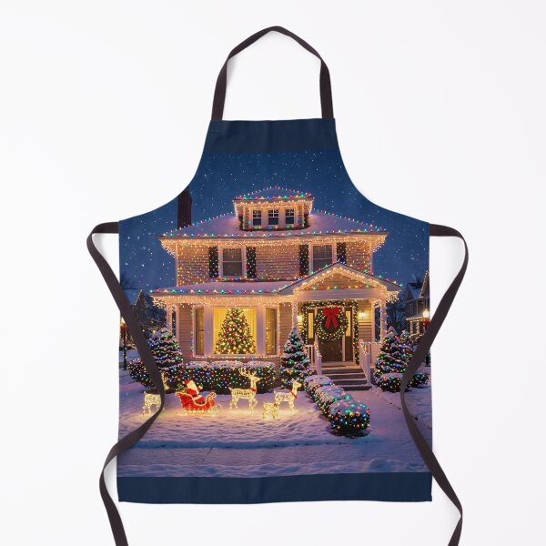Item preview, Nostalgic Christmas House at Night designed and sold by Sybille-Yates.