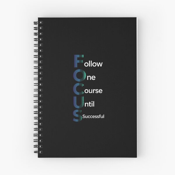 Item preview, FOCUS Shirt Black Edition - Follow One Course Until Successful Gradient designed and sold by Vibe-Vary.