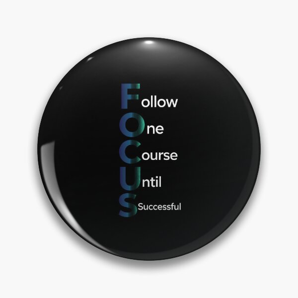 Item preview, FOCUS Shirt Black Edition - Follow One Course Until Successful Gradient designed and sold by Vibe-Vary.