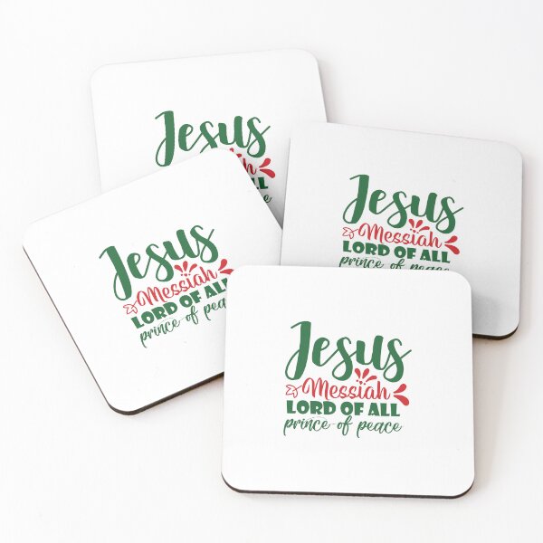 Item preview, Jesus Messiah Lord of All Prince of Peace Christmas Quote designed and sold by FuzionRaptor.