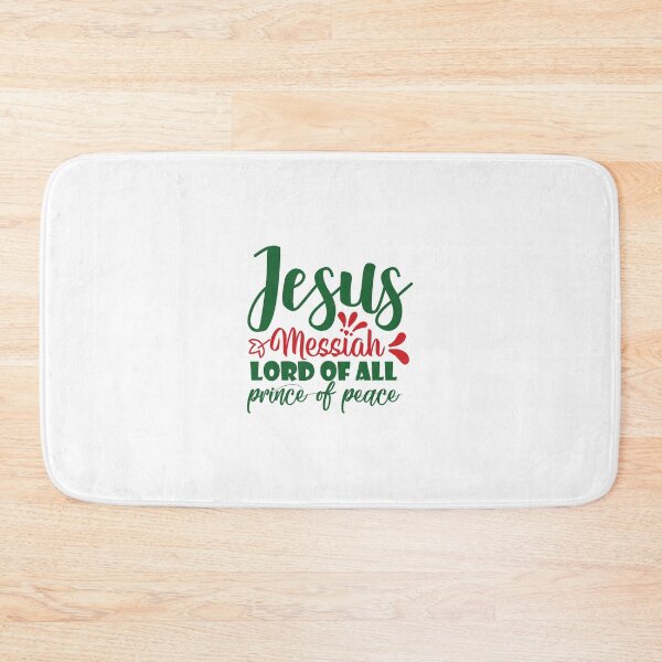 Item preview, Jesus Messiah Lord of All Prince of Peace Christmas Quote designed and sold by FuzionRaptor.