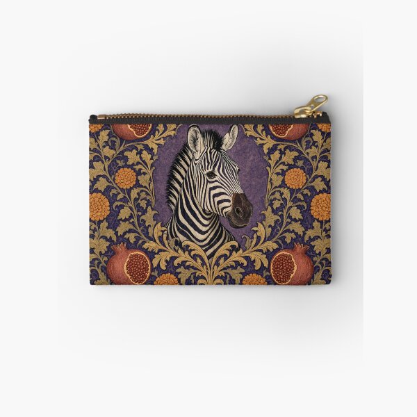 Item preview, African Zebra Fresco beautiful pattern ornate art after William Morris vintage design beautiful tropical animal series designed and sold by Vintage Designs +.