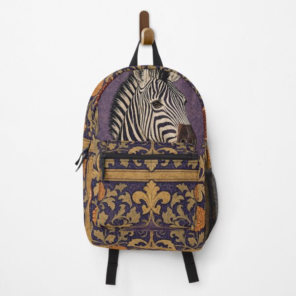 Item preview, African Zebra Fresco beautiful pattern ornate art after William Morris vintage design beautiful tropical animal series designed and sold by Vintage Designs +.