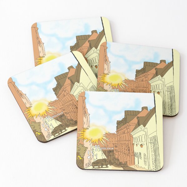 Item preview, Sunset City Path - Nanja's Dreams designed and sold by Birbfactory.