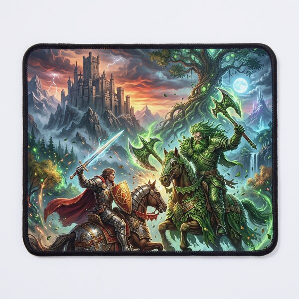 Item preview, Sir Gawain and the Green Knight Clash at Camelot designed and sold by Lucid Dream Pixel.
