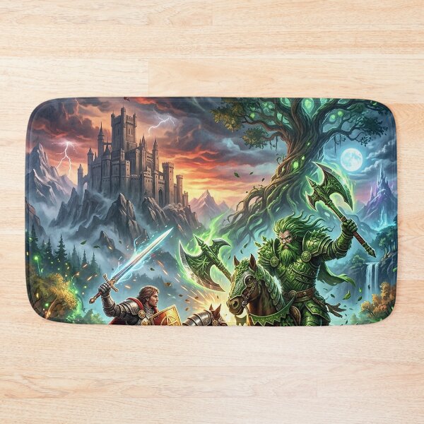 Item preview, Sir Gawain and the Green Knight Clash at Camelot designed and sold by Lucid Dream Pixel.