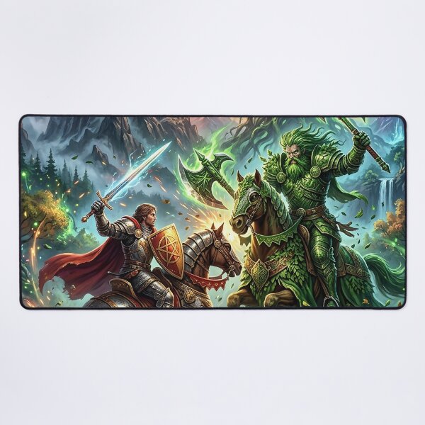 Item preview, Sir Gawain and the Green Knight Clash at Camelot designed and sold by Lucid Dream Pixel.