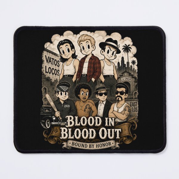 Item preview, Blood In Blood Out Movie Parody Saturday Morning Cartoon T-Shirt designed and sold by Preston Meyers Designs.