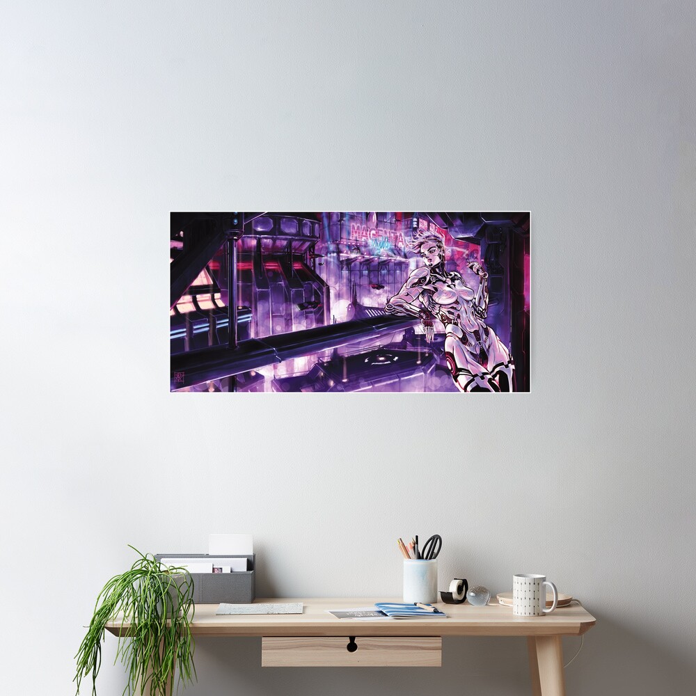 Magenta Nights Poster
