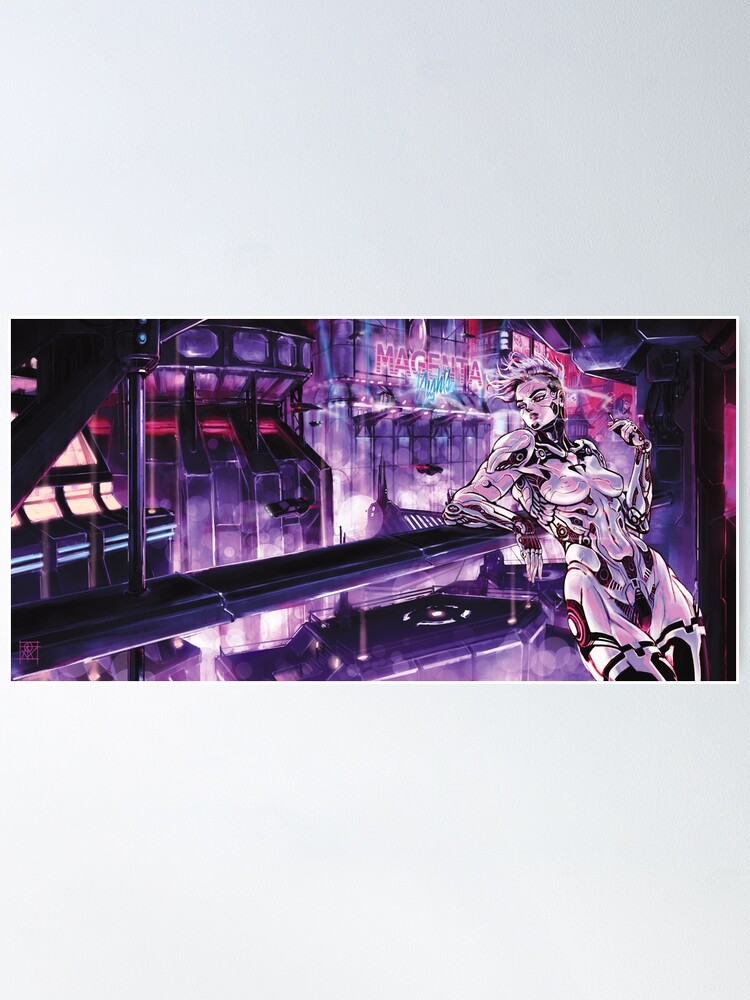 Alternate view of Magenta Nights Poster
