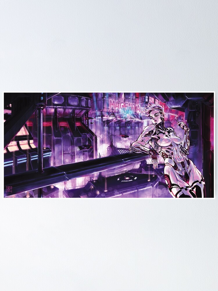 Alternate view of Magenta Nights Poster
