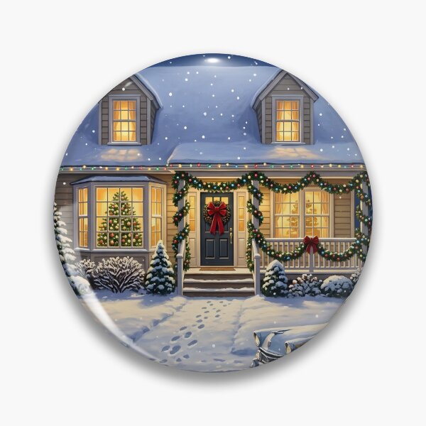 Item preview, Nostalgic Christmas House with Car designed and sold by Sybille-Yates.