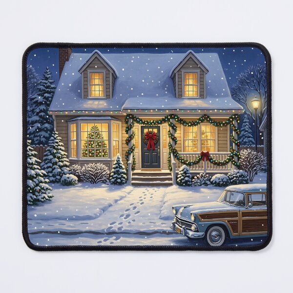 Item preview, Nostalgic Christmas House with Car designed and sold by Sybille-Yates.