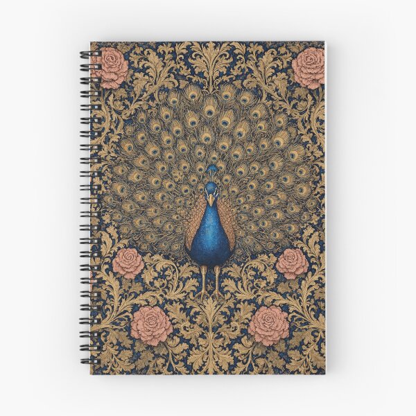 Item preview, Peacock Fresco beautiful pattern ornate art after William Morris vintage design beautiful tropical animal series designed and sold by Vintage Designs +.