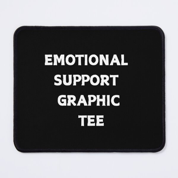 Item preview, Emotional Support Graphic Tee Funny Ironic Aesthetic T-Shirt designed and sold by CapriCreatives.