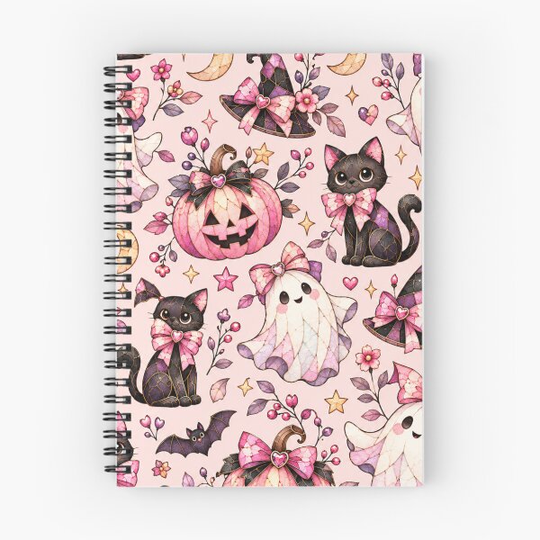 Item preview, Kawaii Pink Halloween Stained Glass Pattern designed and sold by Creativveworrld03.
