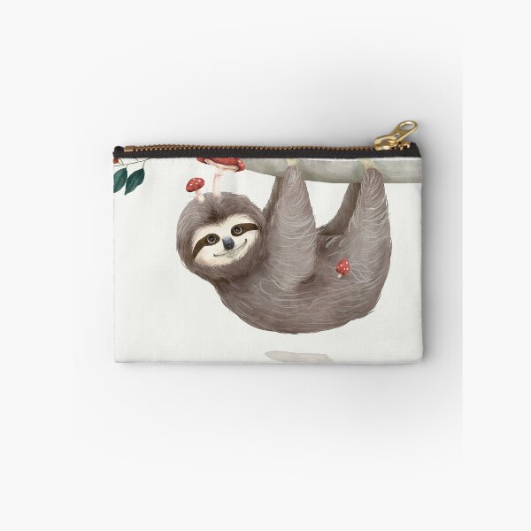 Item preview, Cute Sloth with Mushrooms designed and sold by loirestore.