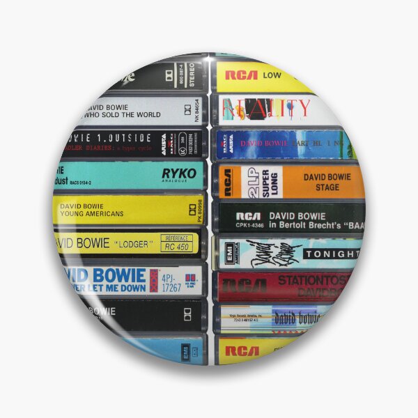Item preview, David Bowie - Collected Singles - Vintage Cassette Print designed and sold by Mr Mustard Prints.
