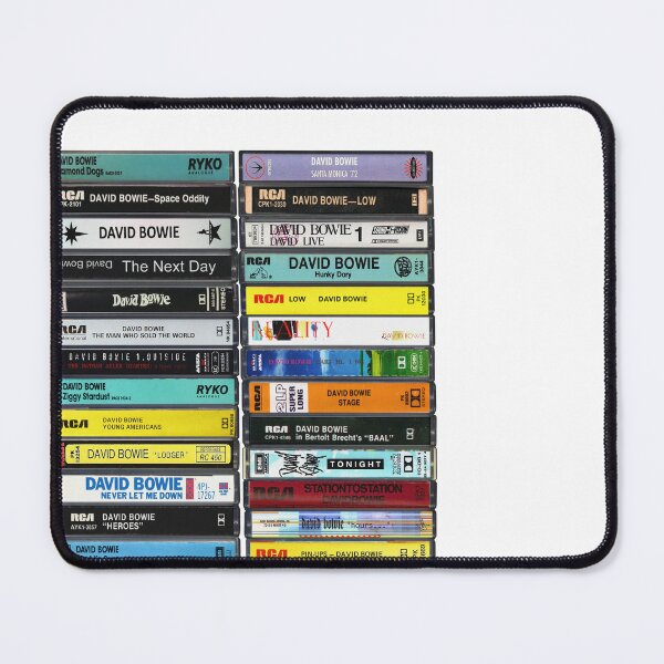 Item preview, David Bowie - Collected Singles - Vintage Cassette Print designed and sold by Mr Mustard Prints.
