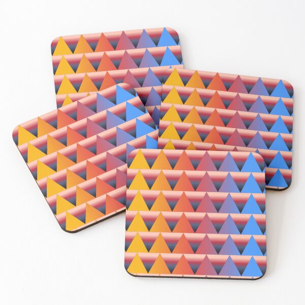 Item preview, Geometric Rainbow Gradient Triangles Abstract Pattern designed and sold by István Beresnyák.